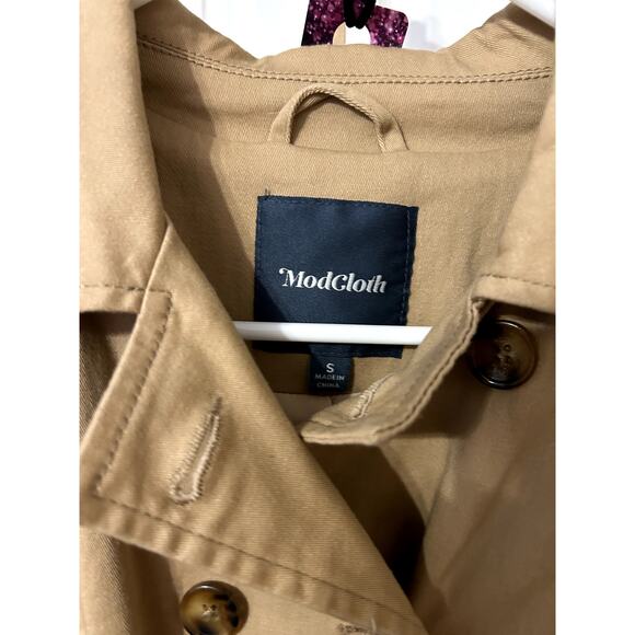 ModCloth Imagination Trench Coat, Size Small - Picture 7 of 12